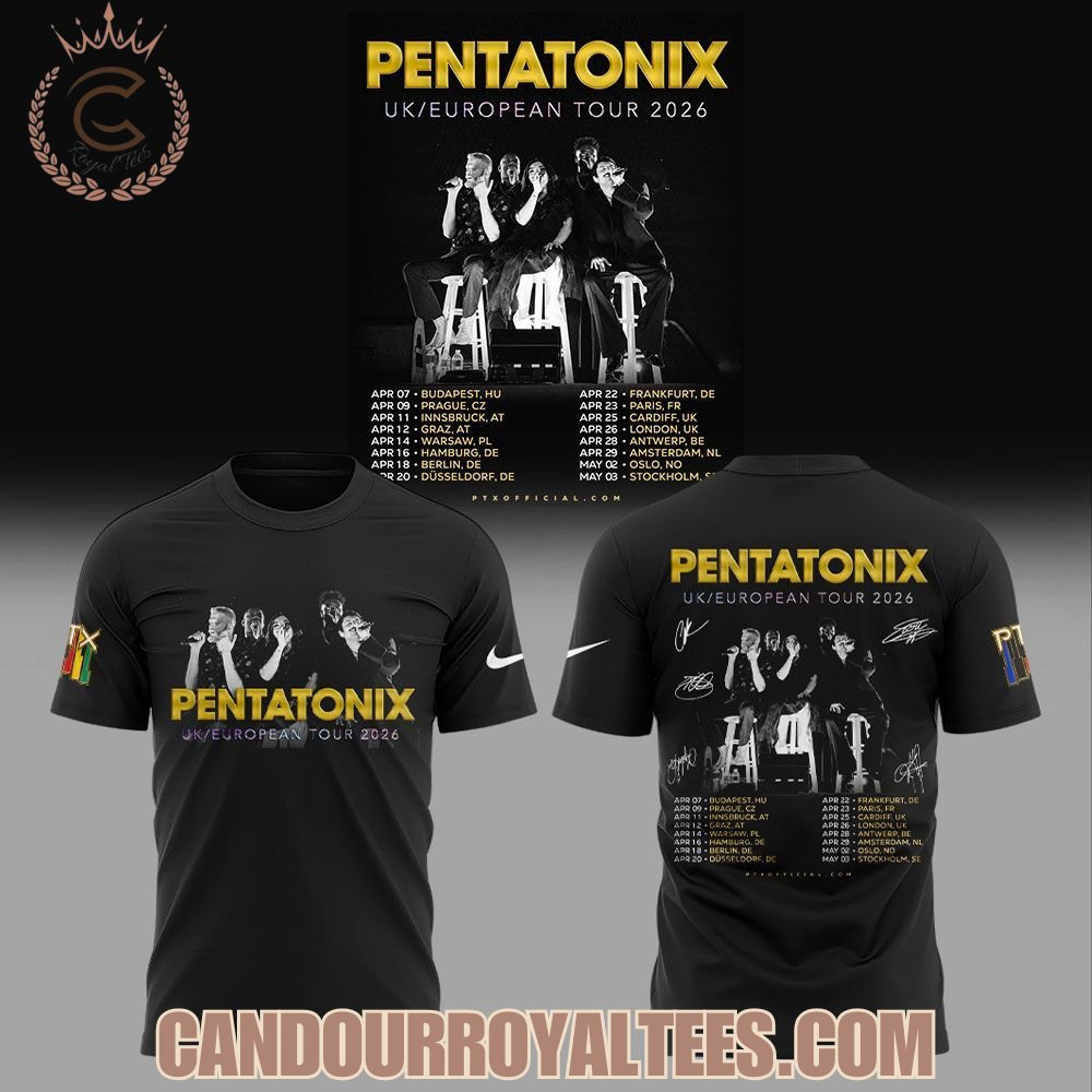 Pentatonix UK - EUROPEAN 2026 Tour T-Shirt, Hoodie