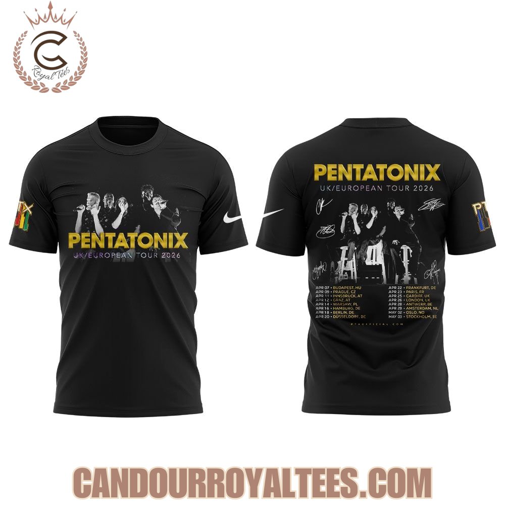 Pentatonix UK - EUROPEAN 2026 Tour T-Shirt, Hoodie