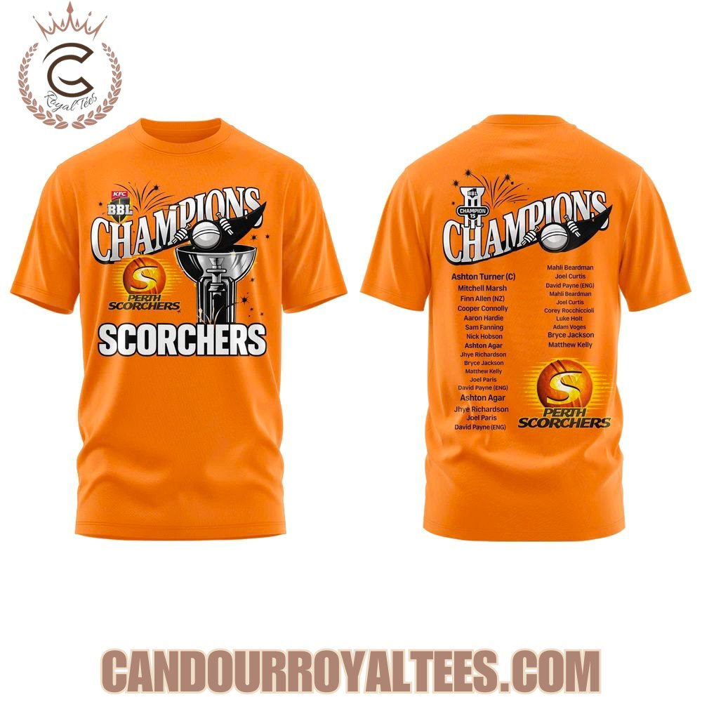 Perth Scorchers BBL Champions 2026 Tshirt, Hoodie