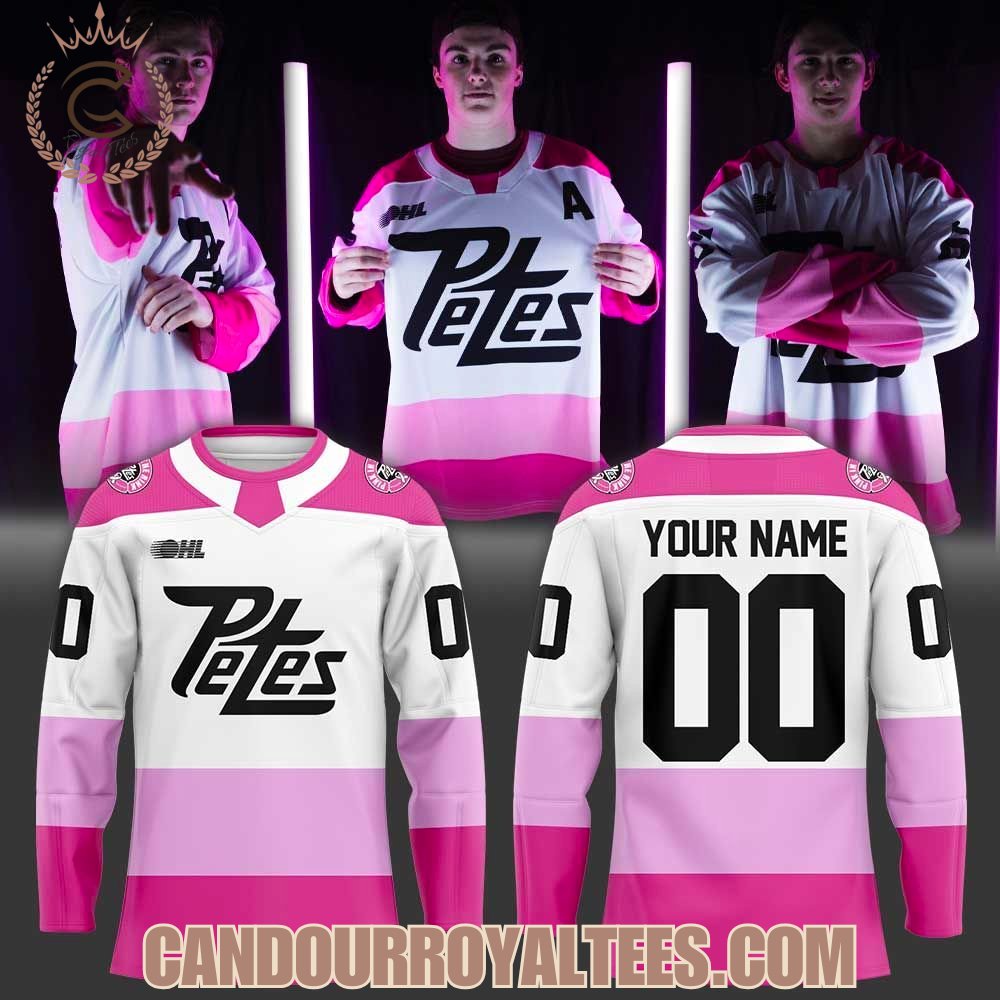 Peterborough Petes PINK IN THE RINK 2026 Hockey Jersey