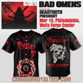 Philadelphia Phillies X BAD OMENS: DO YOU FEEL LOVE NORTH AMERICAN TOUR Exclusive Jersey
