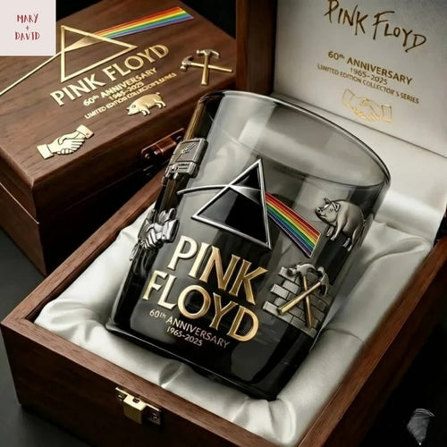 Pink Floyd 60Th Anniversary Whiskey Glass