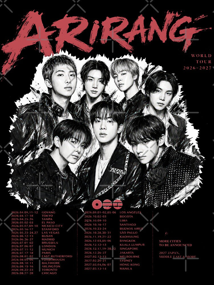 BTS Arirang World Tour Concert Graphic Vintage Shirt
