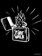 Fire Walk White Shirt