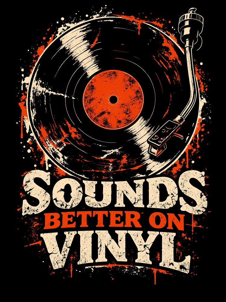 Sounds Better On Vinyl Vinyl Record Player Shirt