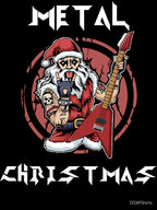Heavy Metal Christmas Metalhead Santa Rock Horns Death Metal Shirt