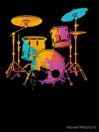 Drums Abstract Drummer Lover Shirt