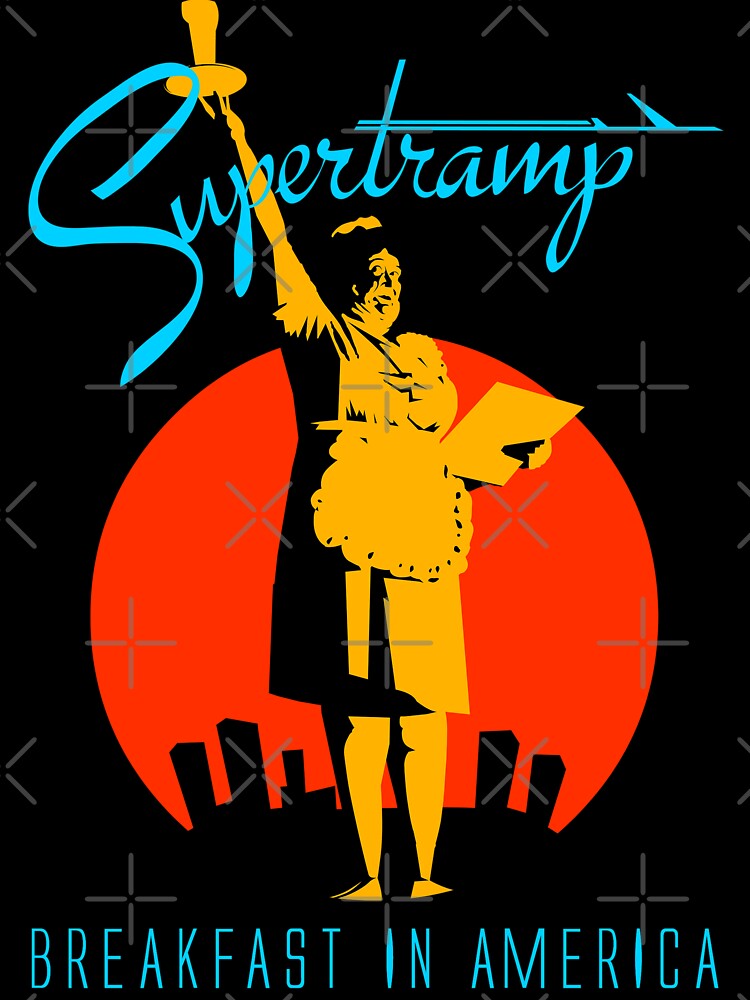 Supertramp Breakfast In America Orange Clear Shirt