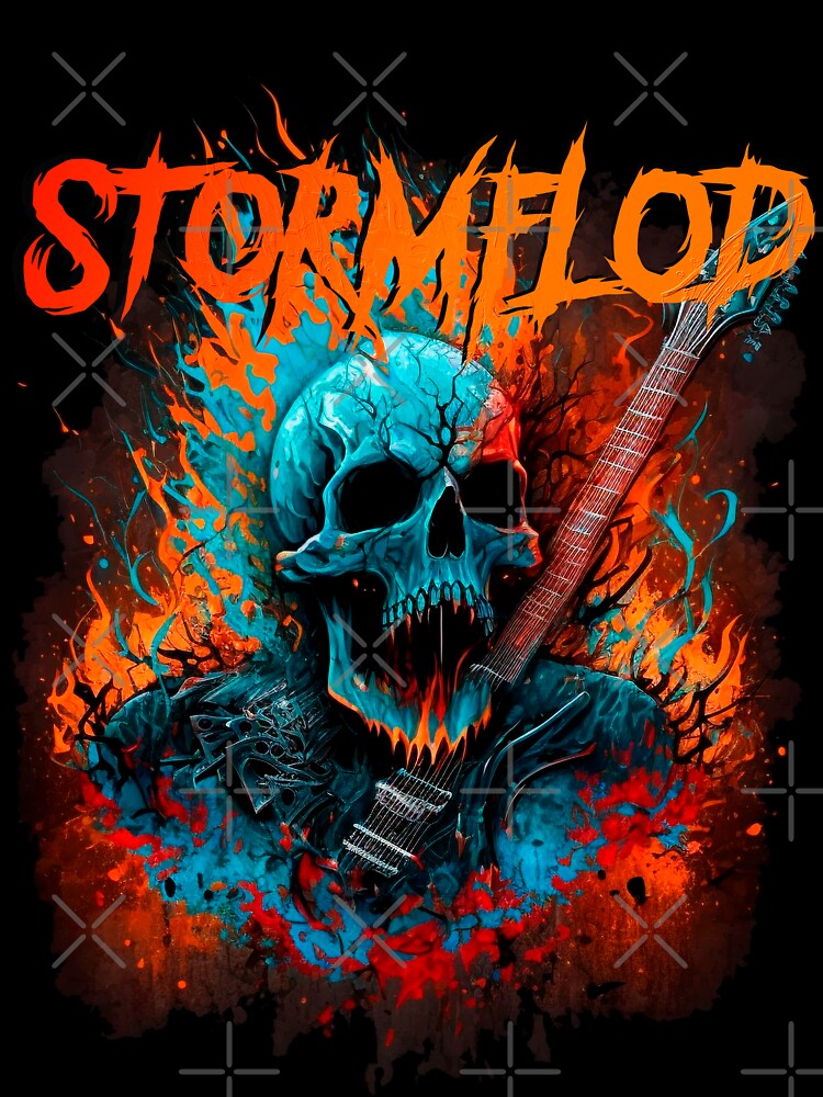 Stormflod Artwork Laughing Skull Vibrant Shirt