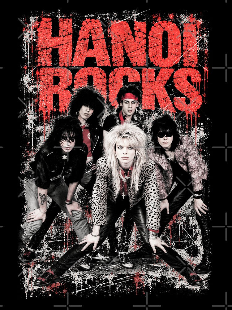 Hanoi Rocks 80s Glam Punk Rock Vintage Grunge Shirt
