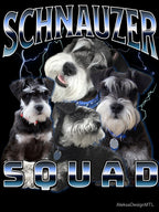 Schnauzer Squad - Bootleg Rap Style Shirt