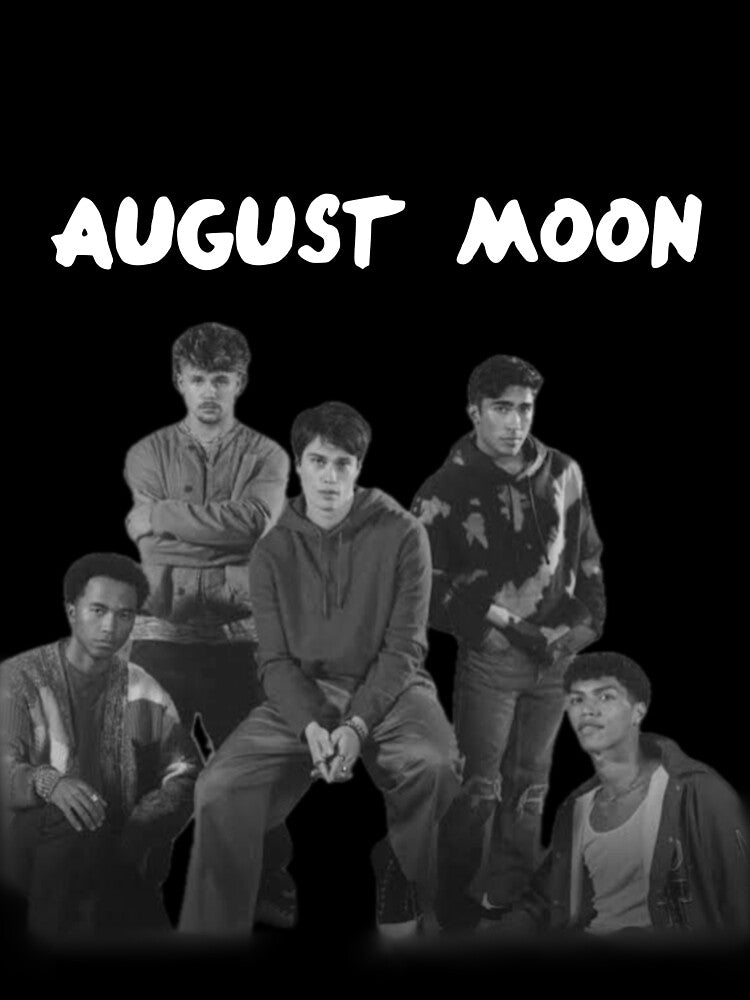 Black And White August Moon White Logo Shirt