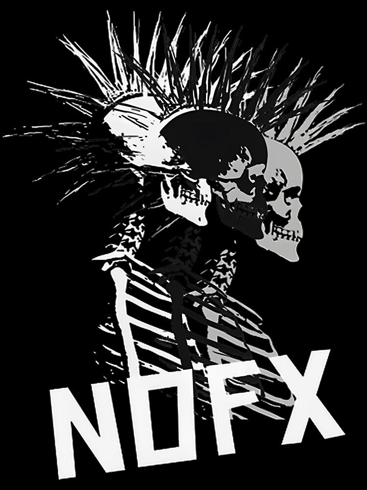 Skull Punk Rock Graphic Design With Edgy Attitude Shirt
