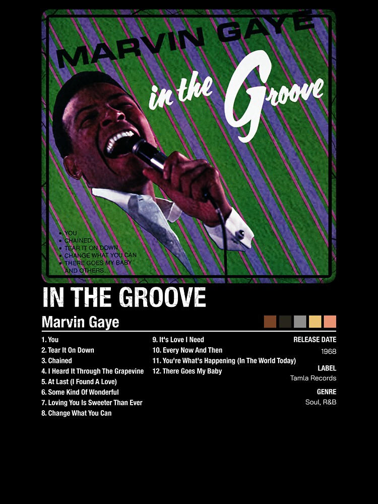 Marvin Gaye In The Groove Soul Album Shirt