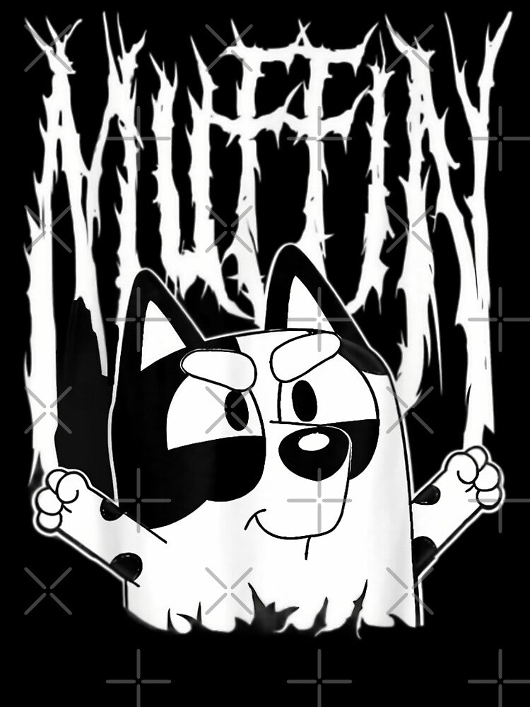 Funny Muffin Metal - White Heeler Emotions Design Shirt