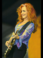 Bonnie Raitt Playing Guitar Shirt