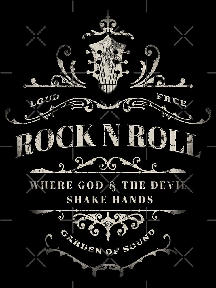 Rock N Roll - Where God And The Devil Shake Hands Shirt