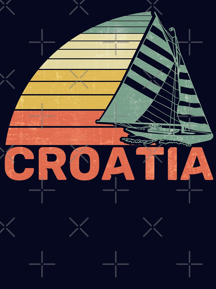 Croatia Vintage Sailing Design Shirt