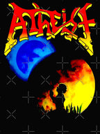 Red Yellow Typography Progressive Metal Band Shirt