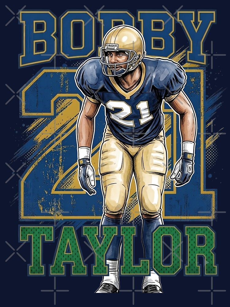 Bobby Taylor Retro 90s Vintage Bootleg Style College Football Shirt