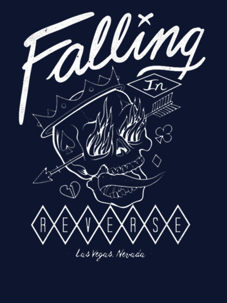 Falling In Reverse Official Merchandise Flame Skull Shirt