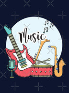 Guitar Piano Drum Music Notes Socks Saxophone Violin Math Casual Cool Shirt
