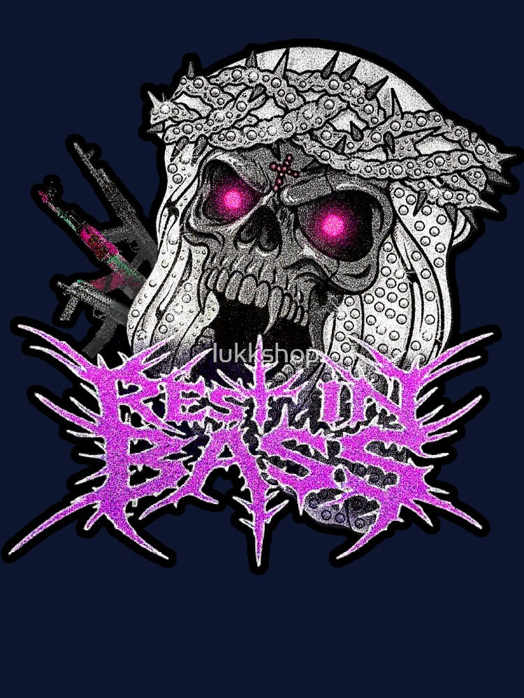 RIB Rest In Bass Encore Skull Che Underground Graphic Shirt