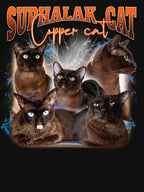 90s Bootleg Suphalak Thai Copper Cat Retro Shirt