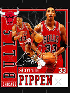 Scottie Pippen Basketball Legend Chicago Signature Vintage Retro 80s Shirt