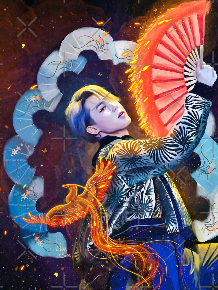 Jimin Golden Pheonix Shirt