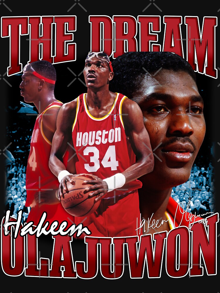 Hakeem Olajuwon The Dream Basketball Legend Signature Vintage Retro Shirt