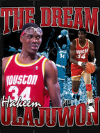 Vintage Hakeem Olajuwon The Dream Basketball Legend Signature Retro Shirt