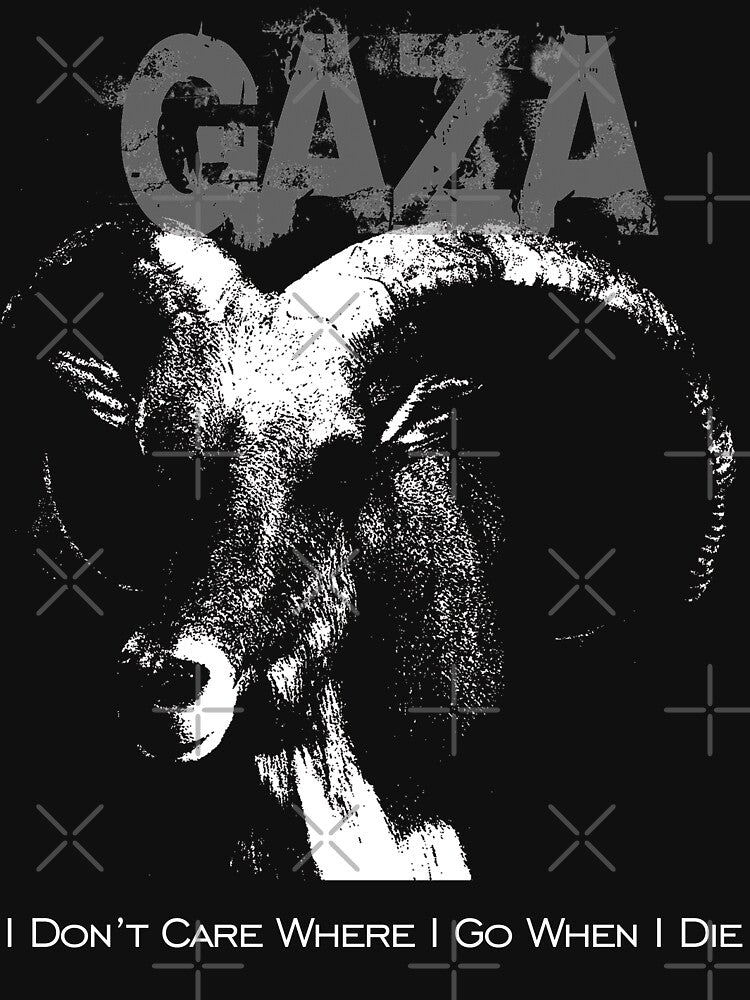 Gaza - I Don't Care Where I Go When I Die - Grindcore Shirt