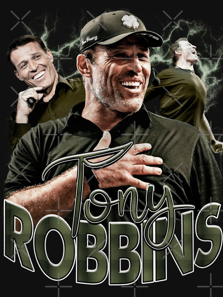 Tony Robbins Vintage Bootleg Rap Graphic Retro 90s Bootleg Graphic Shirt