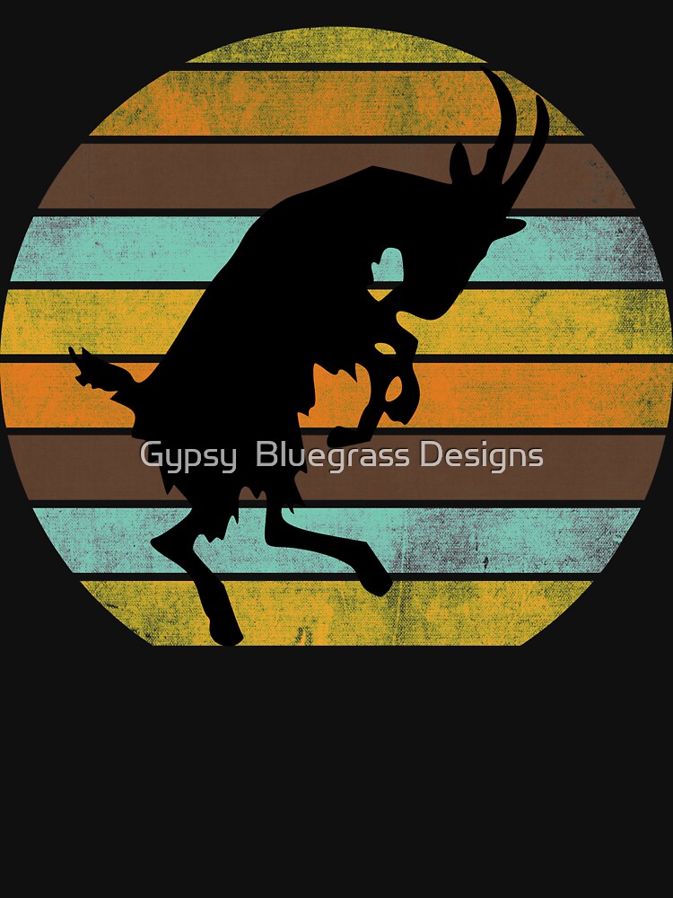 Billy Goat Silhouette Retro Sunset Shirt