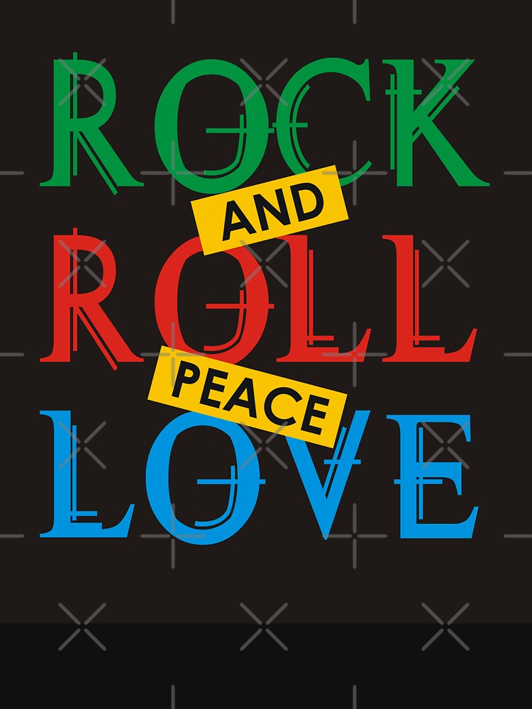 Rock And Roll Love Peace Shirt