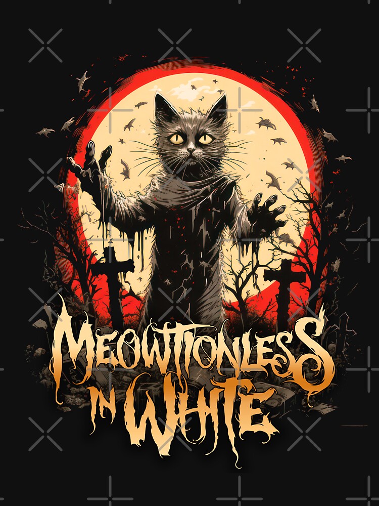 Meowtionless In White Shirt