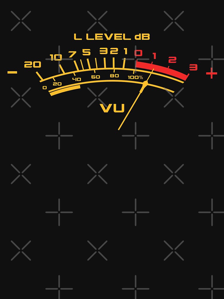 Recording Engineer Vintage Volume Vu Meter For The Music Lover Shirt