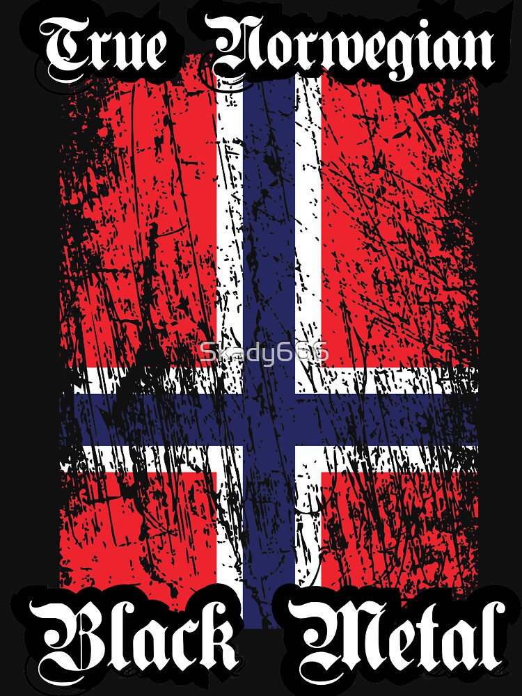 True Norwegian Black Metal - Norwegian Flag Upright Shirt