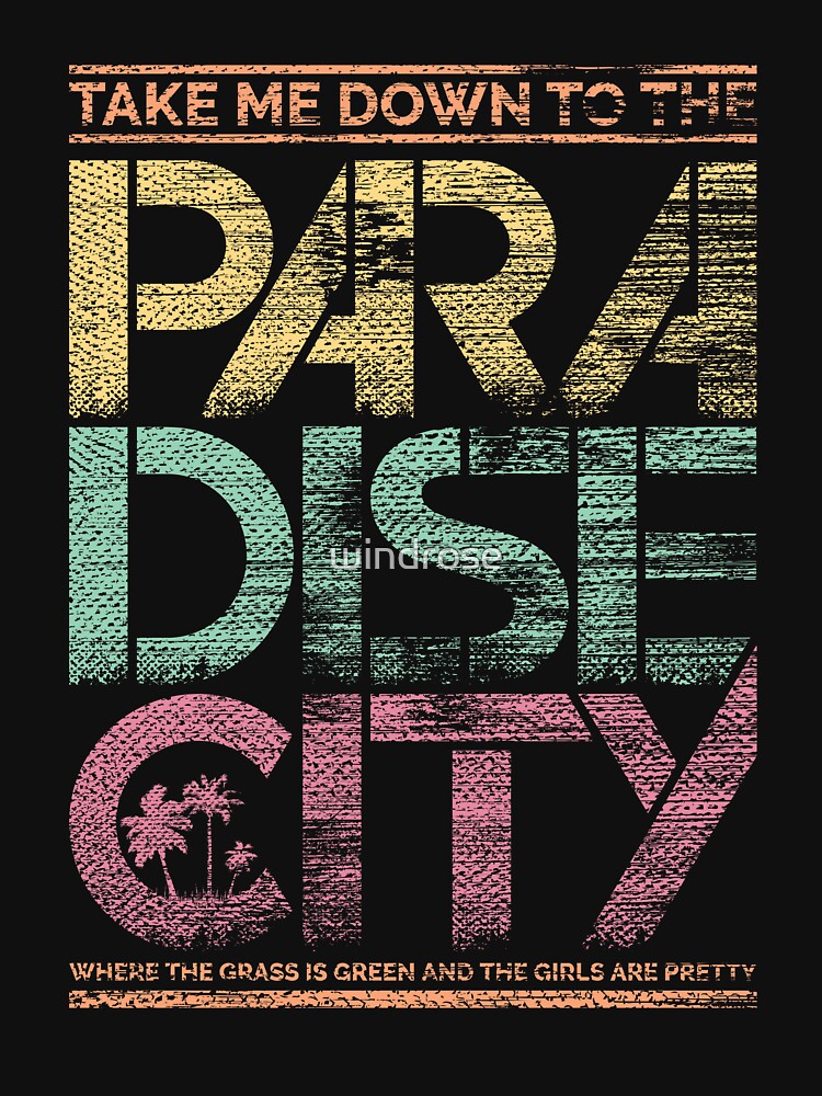 Guns N Roses - Paradise City Lyrics Shirt