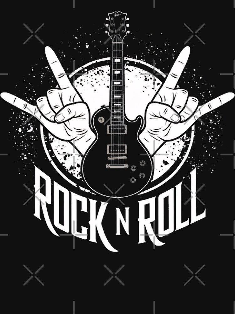 Rock 'n' Roll Guitar With Hand Gesture Shirt