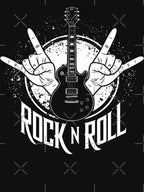Rock 'n' Roll Guitar With Hand Gesture Shirt