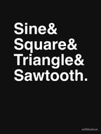 Sound Waveform - Synthesizer Music Ampersand & Text Shirt