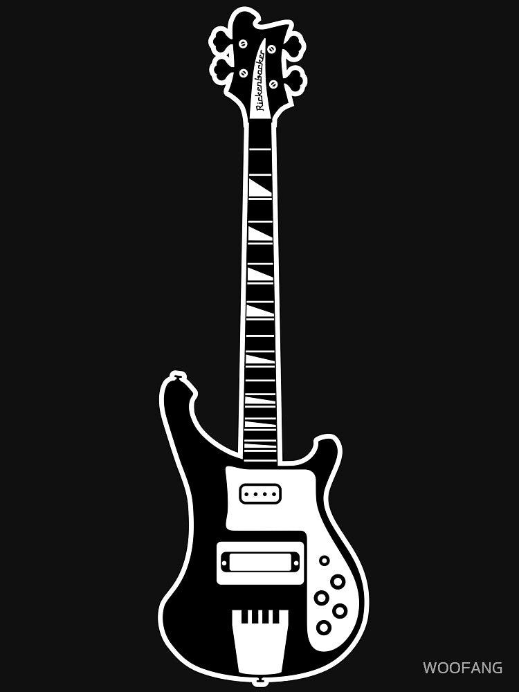 GUITAR SILHOUETTES - RICKENBACKER BASS Shirt