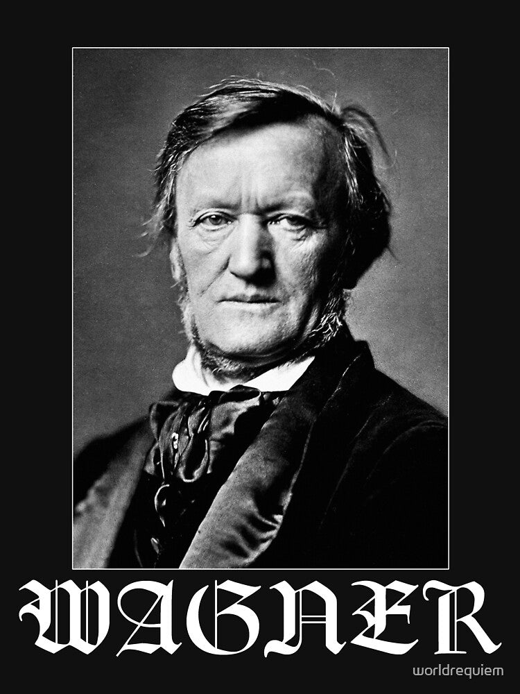 Richard Wagner Black Metal Style Logo Shirt