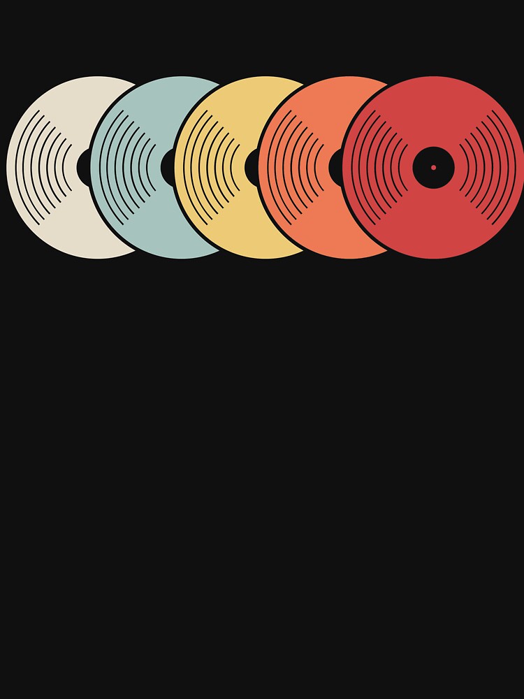 Retro Vintage Vinyl Record Collection Shirt
