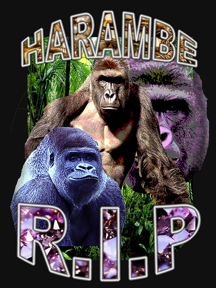 R I P Harambe Vintage Hip-Hop Shirt