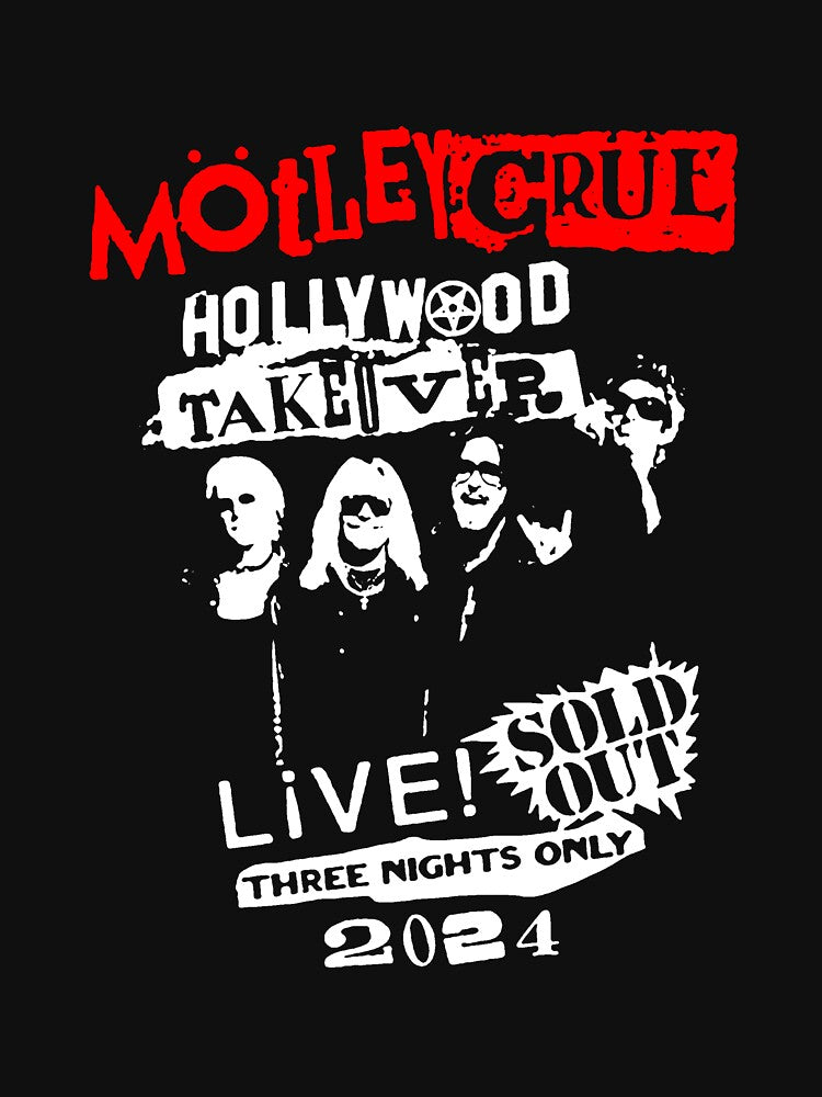 Silhouette Style Glam Metal Music Group Shirt