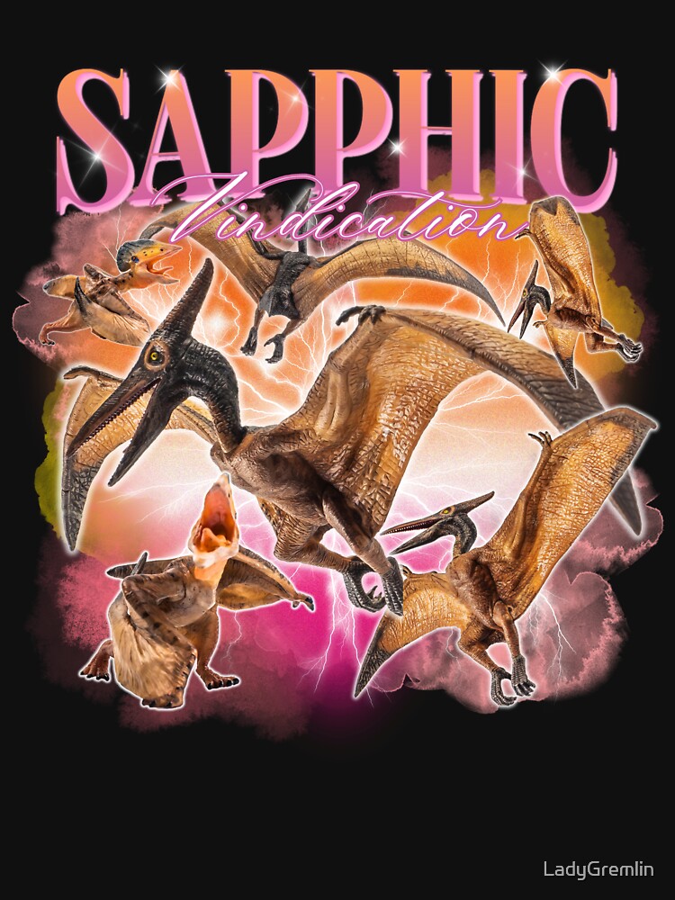 Sapphic Vindication Pterodactyl Vintage Bootleg Rap Shirt