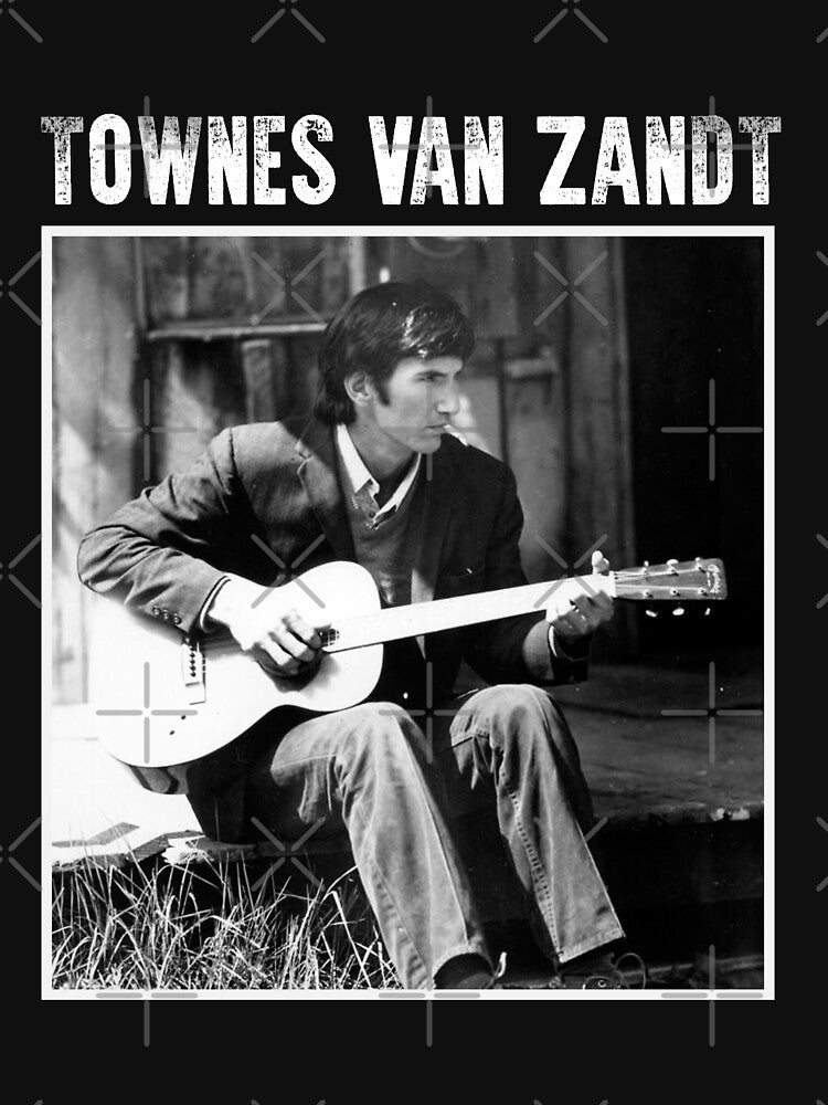 Townes Van Zandt TVZ Texas Troubadour Delta Momma 80s Shirt